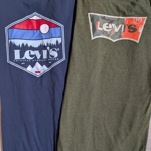 Levi's Kids Outdoor Graphic Tees - Navy and Olive